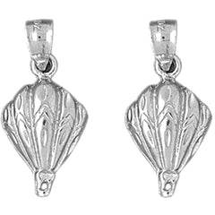 Sterling Silver 23mm Hot Air Balloon Earrings