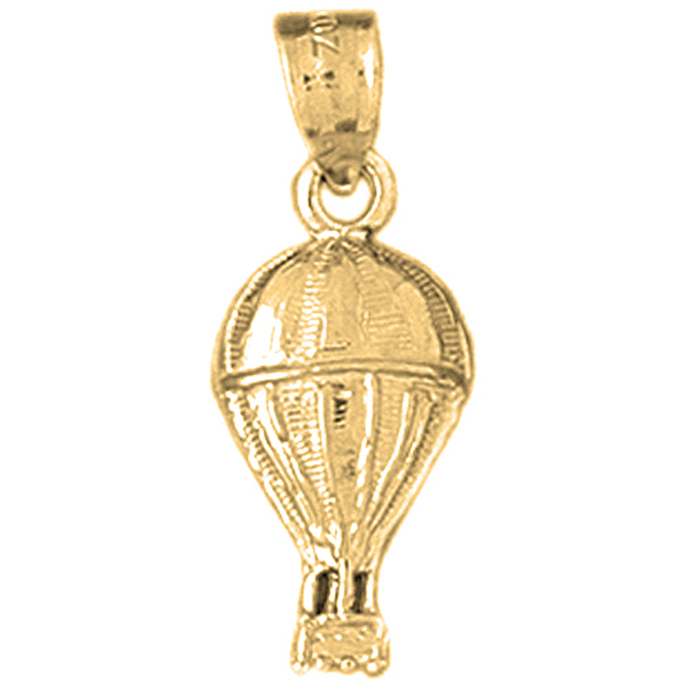 14K or 18K Gold Hot Air Balloon Pendant