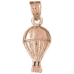 14K or 18K Gold Hot Air Balloon Pendant