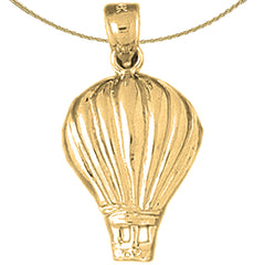 10K, 14K or 18K Gold Hot Air Balloon Pendant