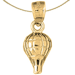 14K or 18K Gold Hot Air Balloon Pendant