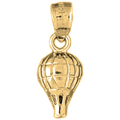 14K or 18K Gold Hot Air Balloon Pendant