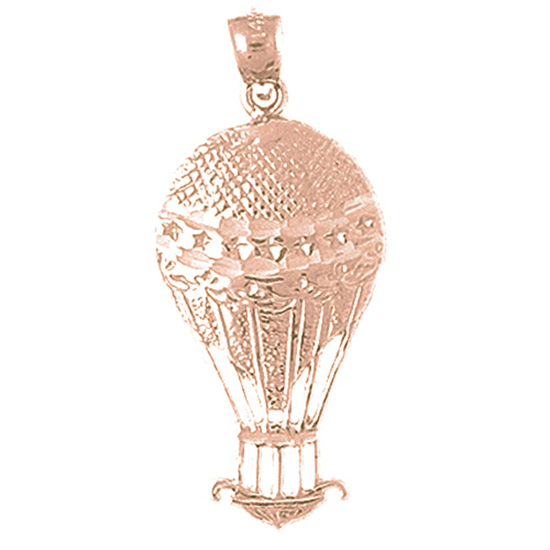 10K, 14K or 18K Gold Hot Air Balloon Pendant