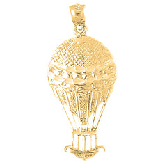 10K, 14K or 18K Gold Hot Air Balloon Pendant