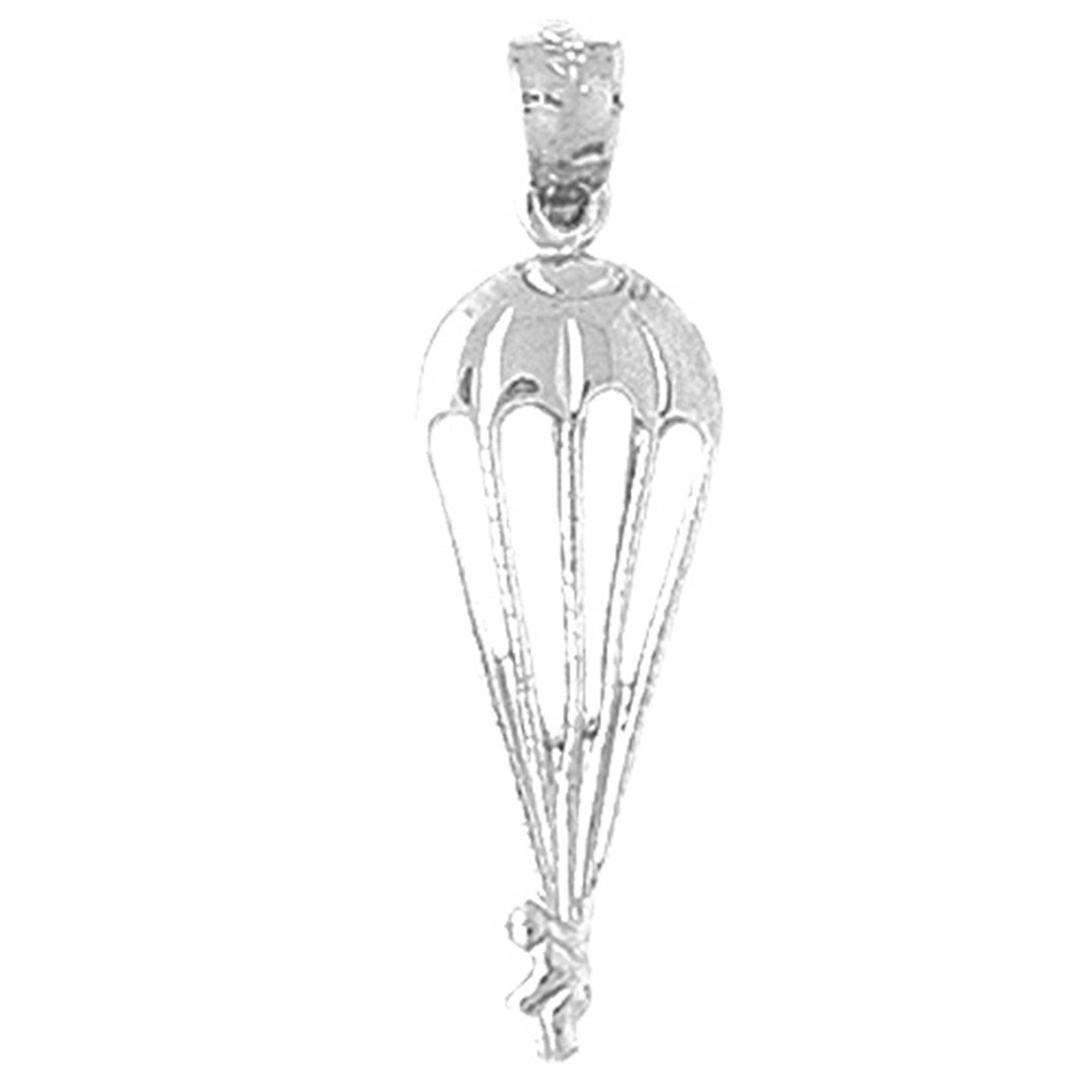 14K or 18K Gold Parachuter Pendant