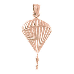 14K or 18K Gold Parachuter Pendant