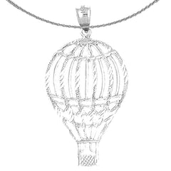 10K, 14K or 18K Gold Hot Air Balloon Pendant