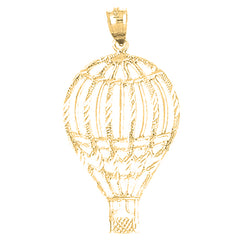 10K, 14K or 18K Gold Hot Air Balloon Pendant