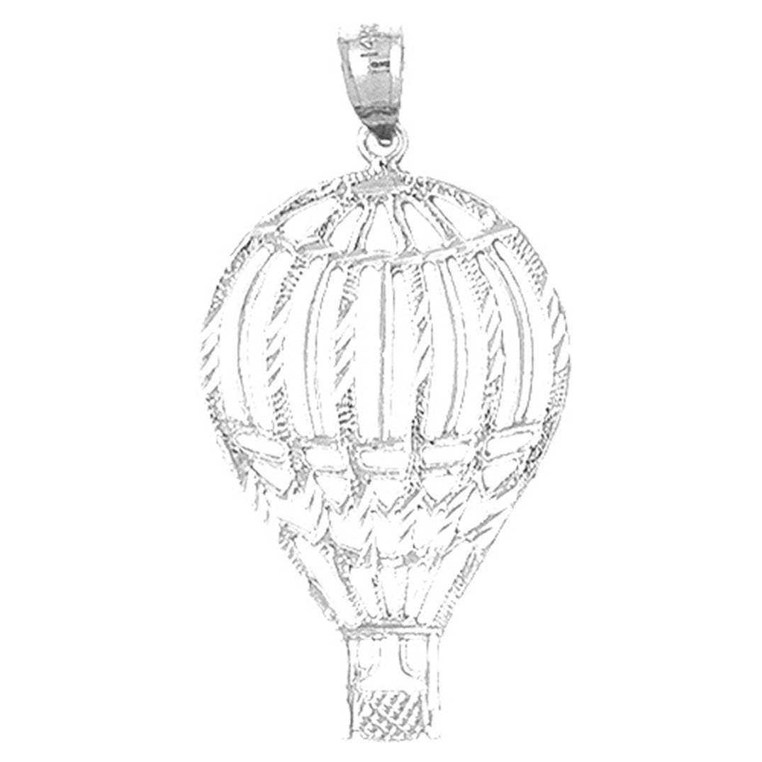 10K, 14K or 18K Gold Hot Air Balloon Pendant