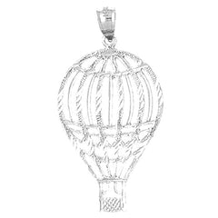 10K, 14K or 18K Gold Hot Air Balloon Pendant