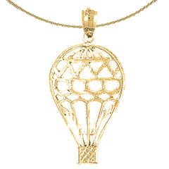 14K or 18K Gold Hot Air Balloon Pendant