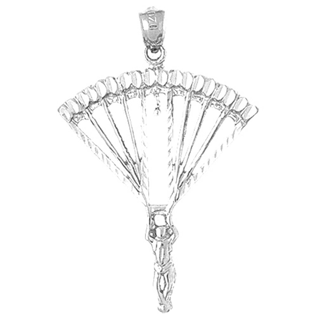 10K, 14K or 18K Gold Parachuter Pendant