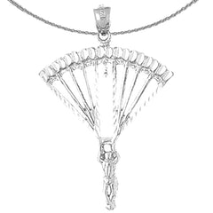 10K, 14K or 18K Gold Parachuter Pendant