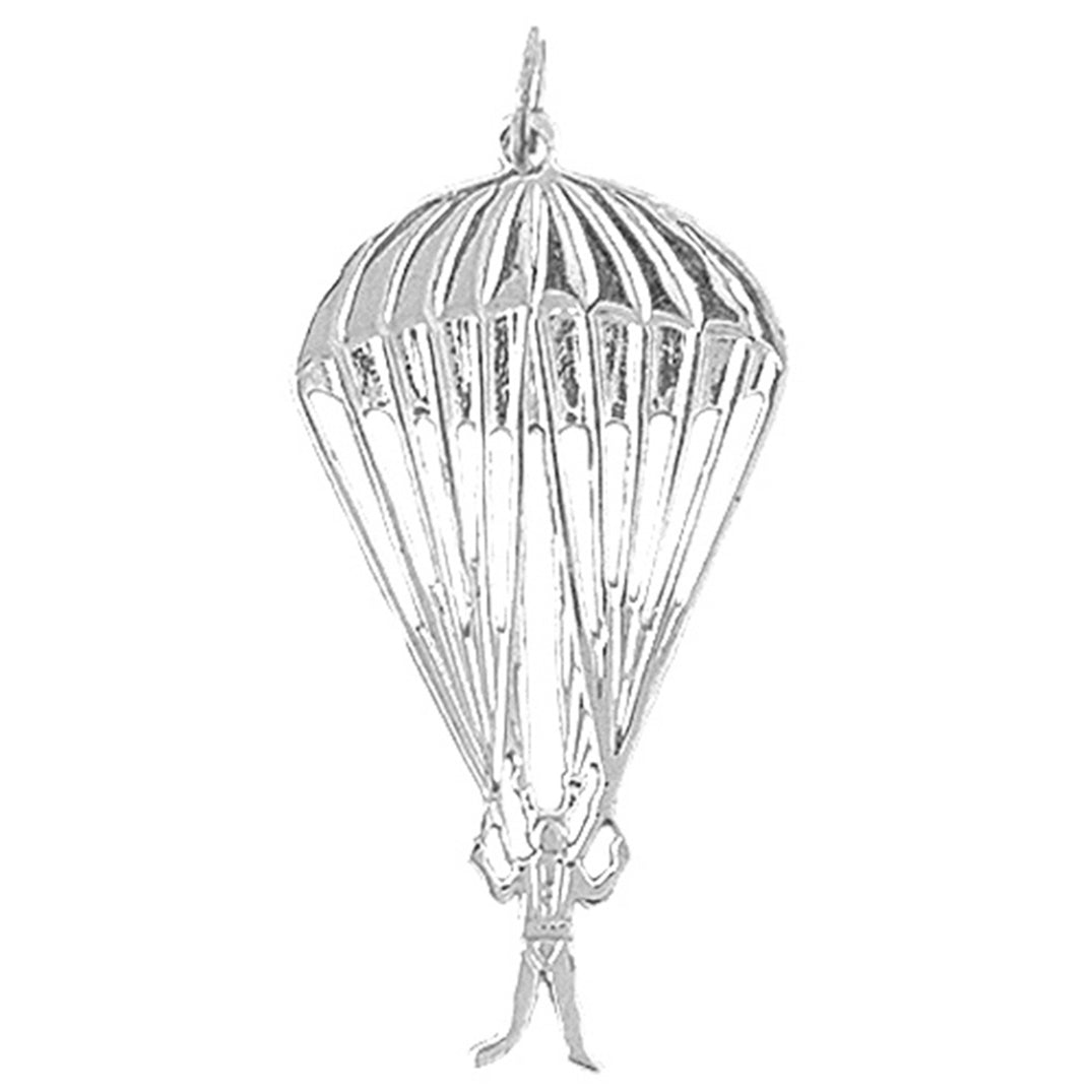 14K or 18K Gold Parachuter Pendant