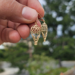 14K or 18K Gold Hot Air Balloon Pendant