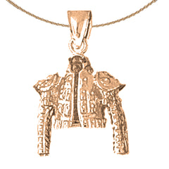 Matador-Jackenanhänger aus 10 Karat, 14 Karat oder 18 Karat Gold