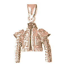 10K, 14K or 18K Gold Matador Jacket Pendant