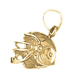 14K or 18K Gold 3D Football Helmet Pendant