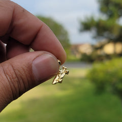 10K, 14K or 18K Gold Race Car Pendant