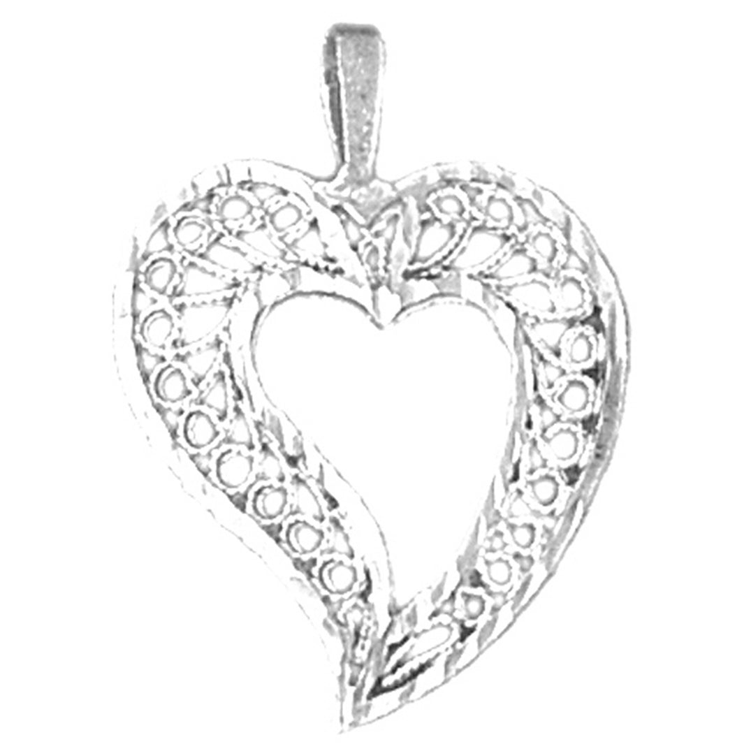 14K or 18K Gold Heart Pendant