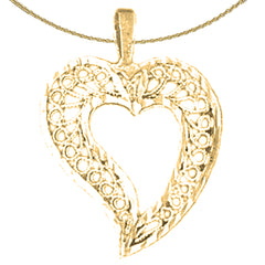 14K or 18K Gold Heart Pendant