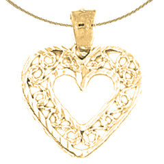 14K or 18K Gold Heart Pendant