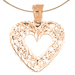 14K or 18K Gold Heart Pendant