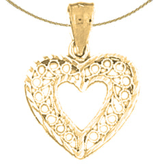 14K or 18K Gold Heart Pendant