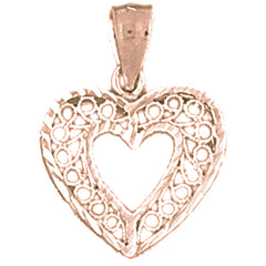 14K or 18K Gold Heart Pendant