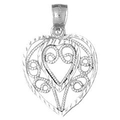 14K or 18K Gold Heart Pendant