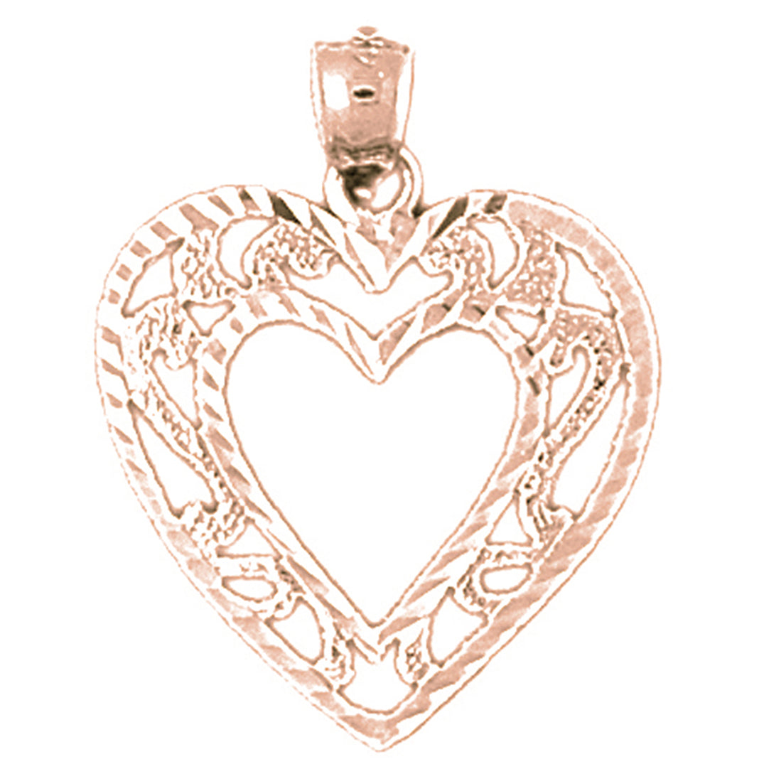 14K or 18K Gold Heart Pendant