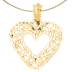 14K or 18K Gold Heart Pendant