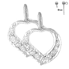 14K or 18K Gold Heart Earrings