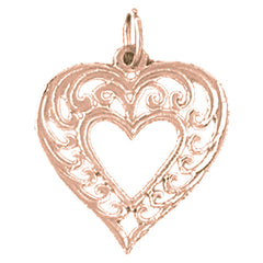 14K or 18K Gold Heart Pendant