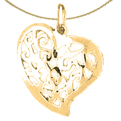 14K or 18K Gold Heart Pendant