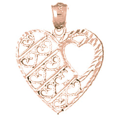 14K or 18K Gold Heart Pendant