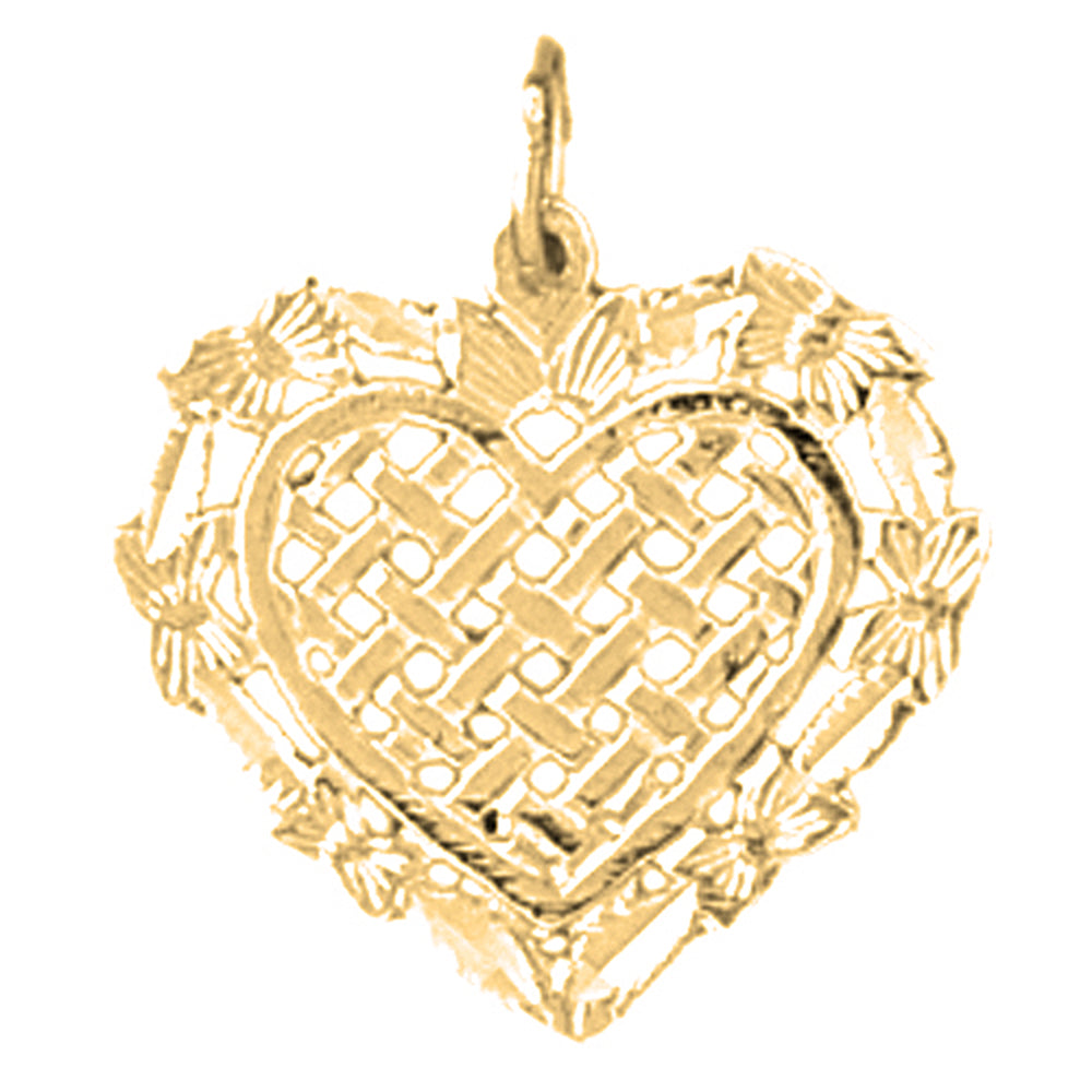 14K or 18K Gold Heart Pendant