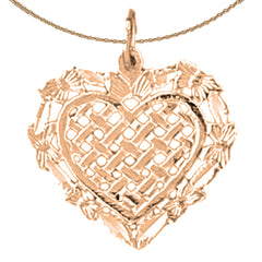 14K or 18K Gold Heart Pendant