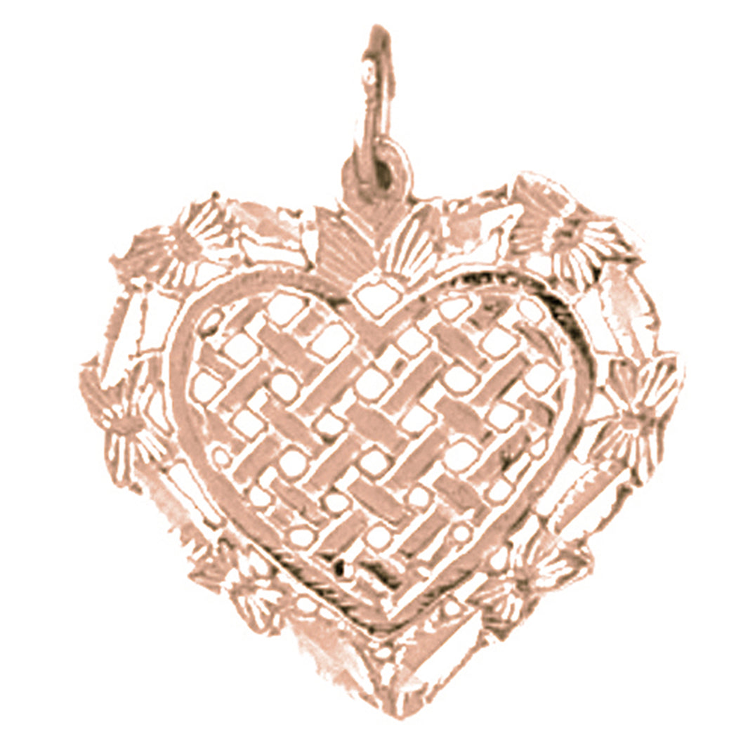 14K or 18K Gold Heart Pendant