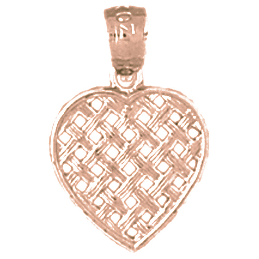 14K or 18K Gold Heart Pendant