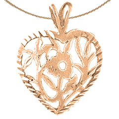 14K or 18K Gold Heart Pendant