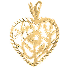 14K or 18K Gold Heart Pendant