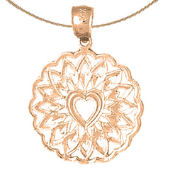 14K or 18K Gold Heart Pendant