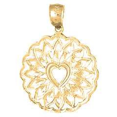 14K or 18K Gold Heart Pendant