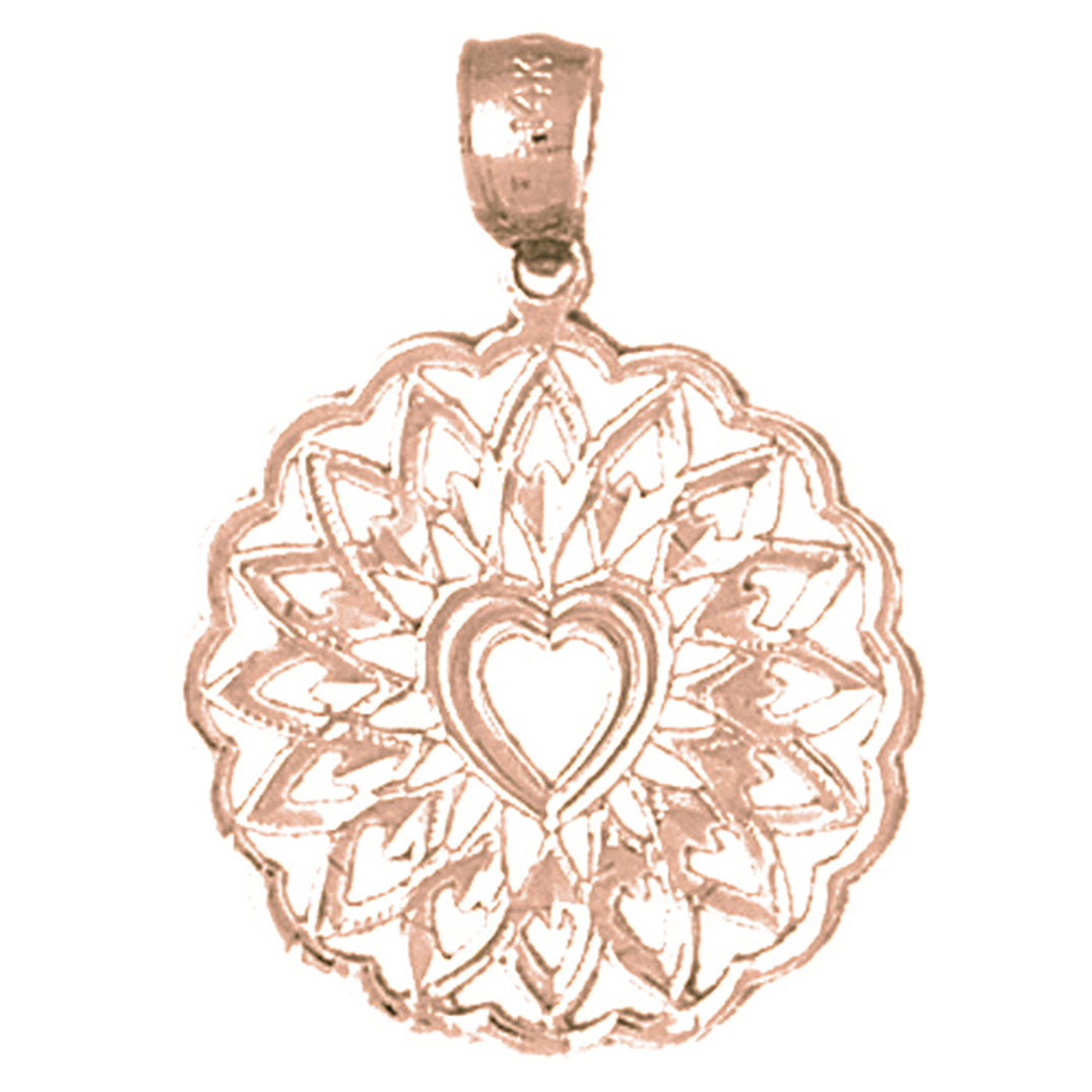 14K or 18K Gold Heart Pendant