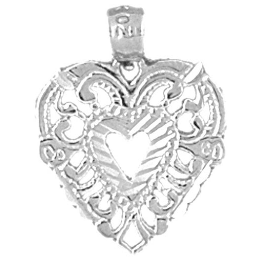 14K or 18K Gold Heart Pendant