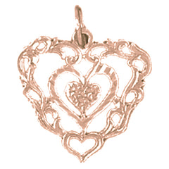 14K or 18K Gold Heart Pendant