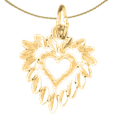 14K or 18K Gold Heart Pendant