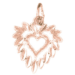 14K or 18K Gold Heart Pendant