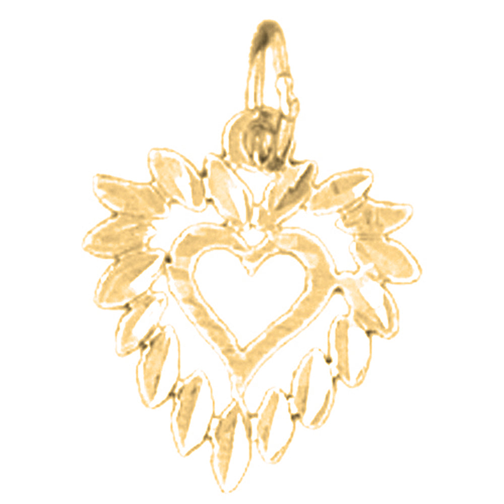 14K or 18K Gold Heart Pendant